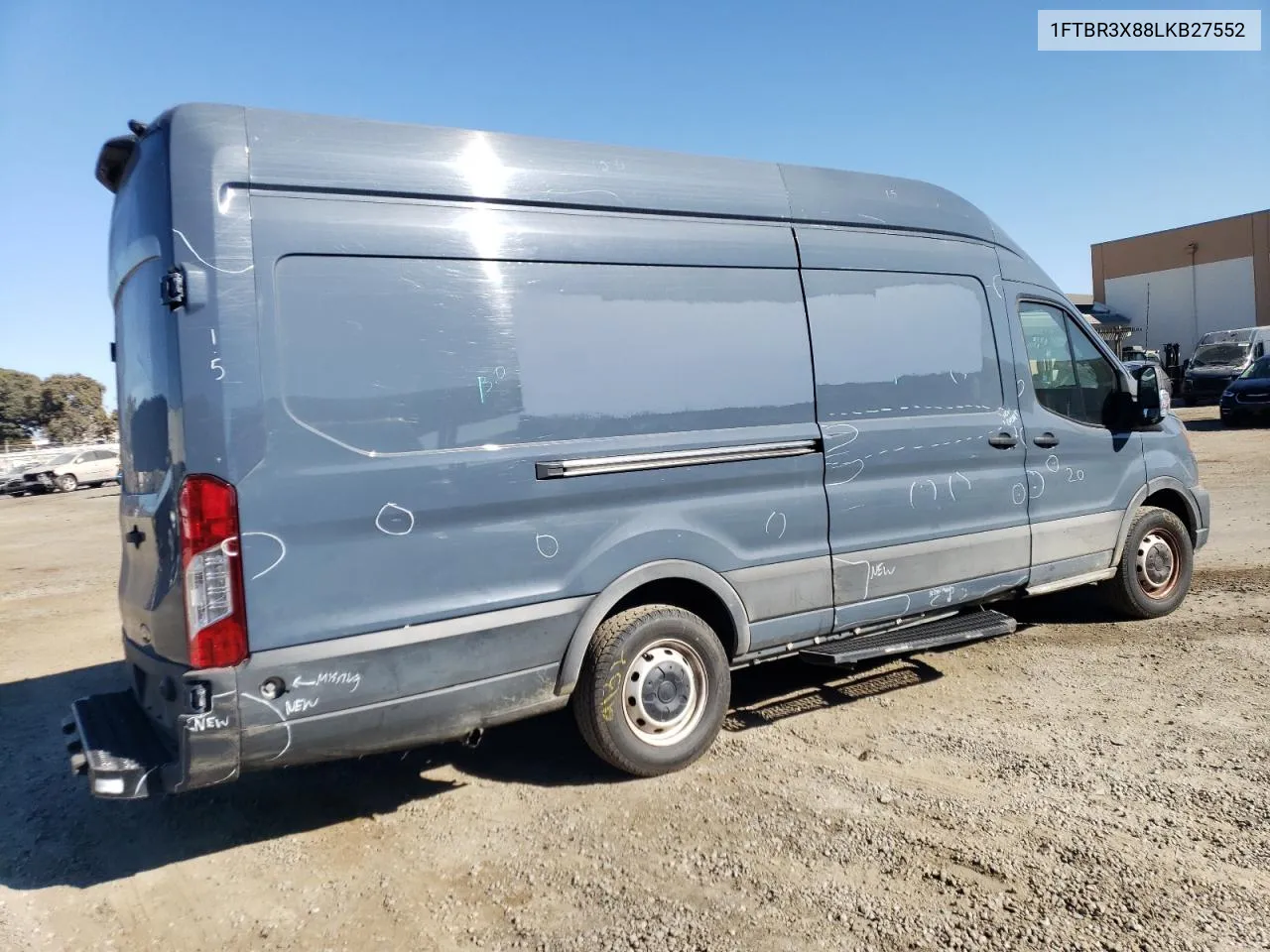 2020 Ford Transit T-250 VIN: 1FTBR3X88LKB27552 Lot: 75033604