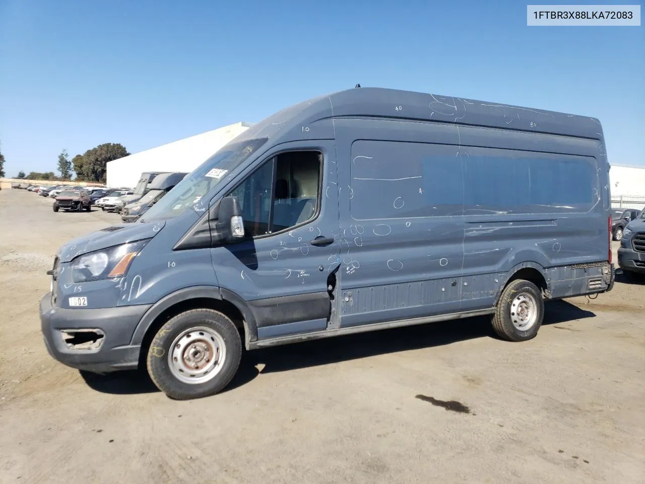 2020 Ford Transit T-250 VIN: 1FTBR3X88LKA72083 Lot: 75033614