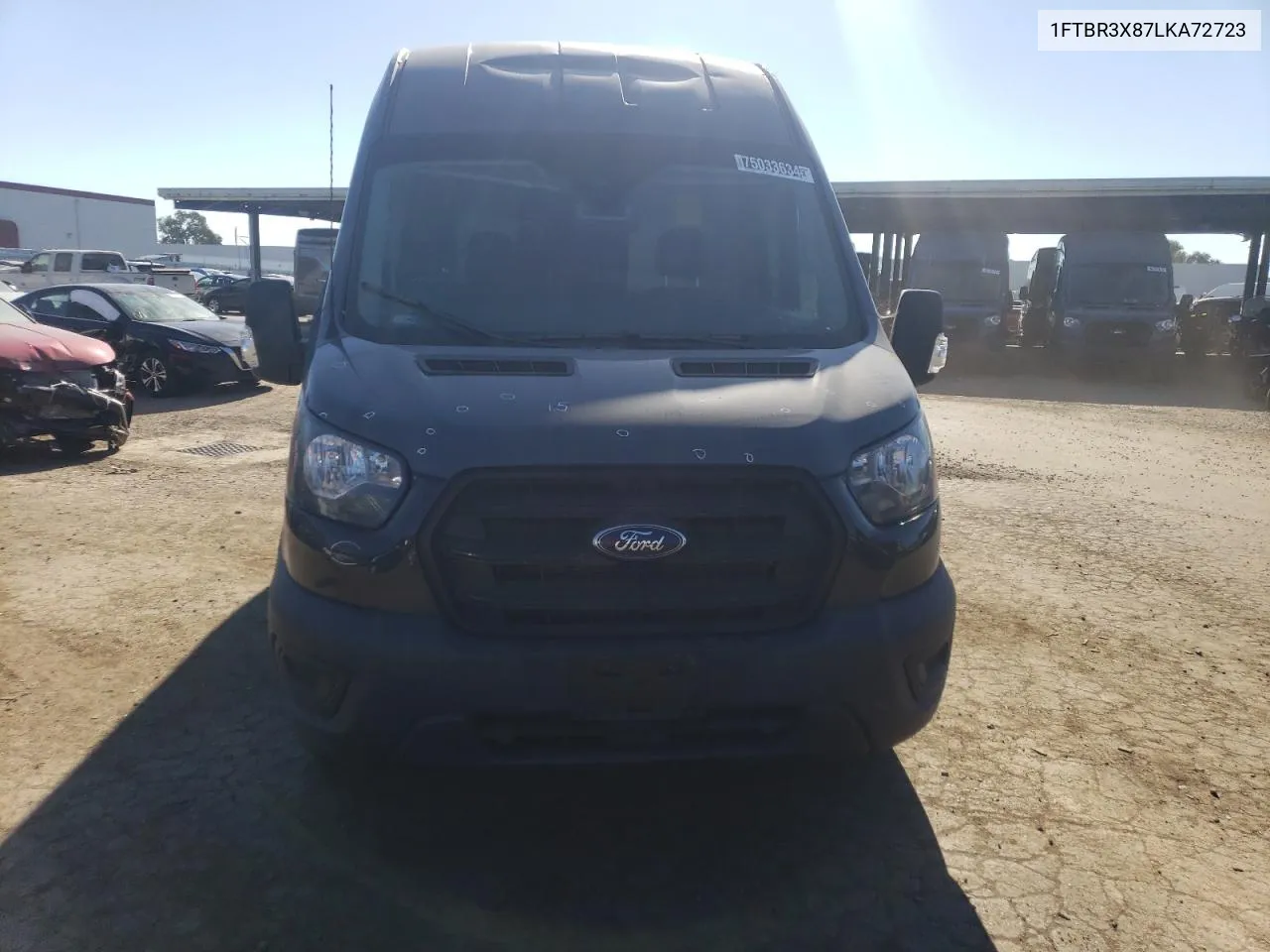 2020 Ford Transit T-250 VIN: 1FTBR3X87LKA72723 Lot: 75033634