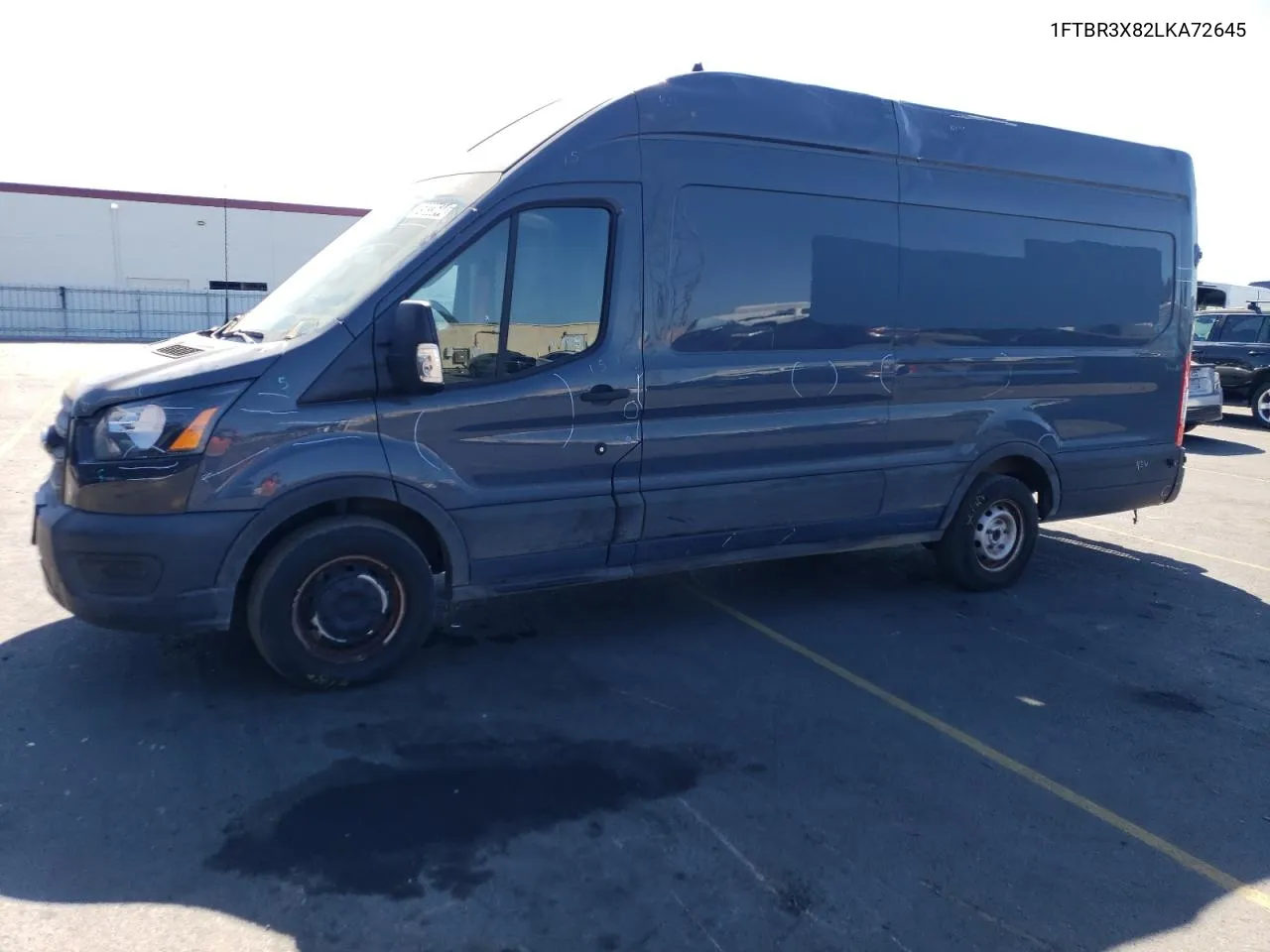 2020 Ford Transit T-250 VIN: 1FTBR3X82LKA72645 Lot: 75033644