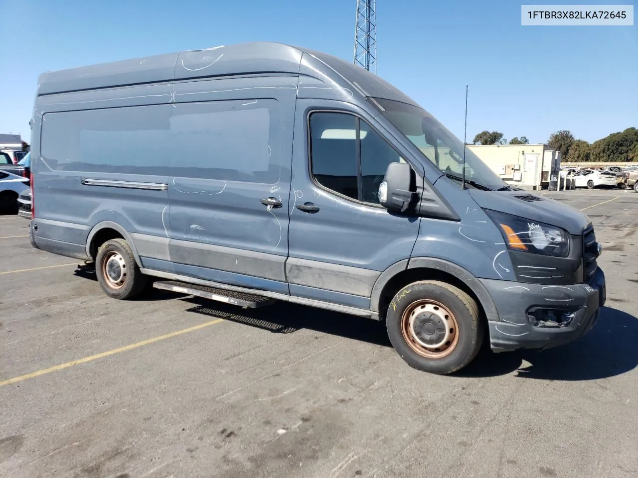 2020 Ford Transit T-250 VIN: 1FTBR3X82LKA72645 Lot: 75033644