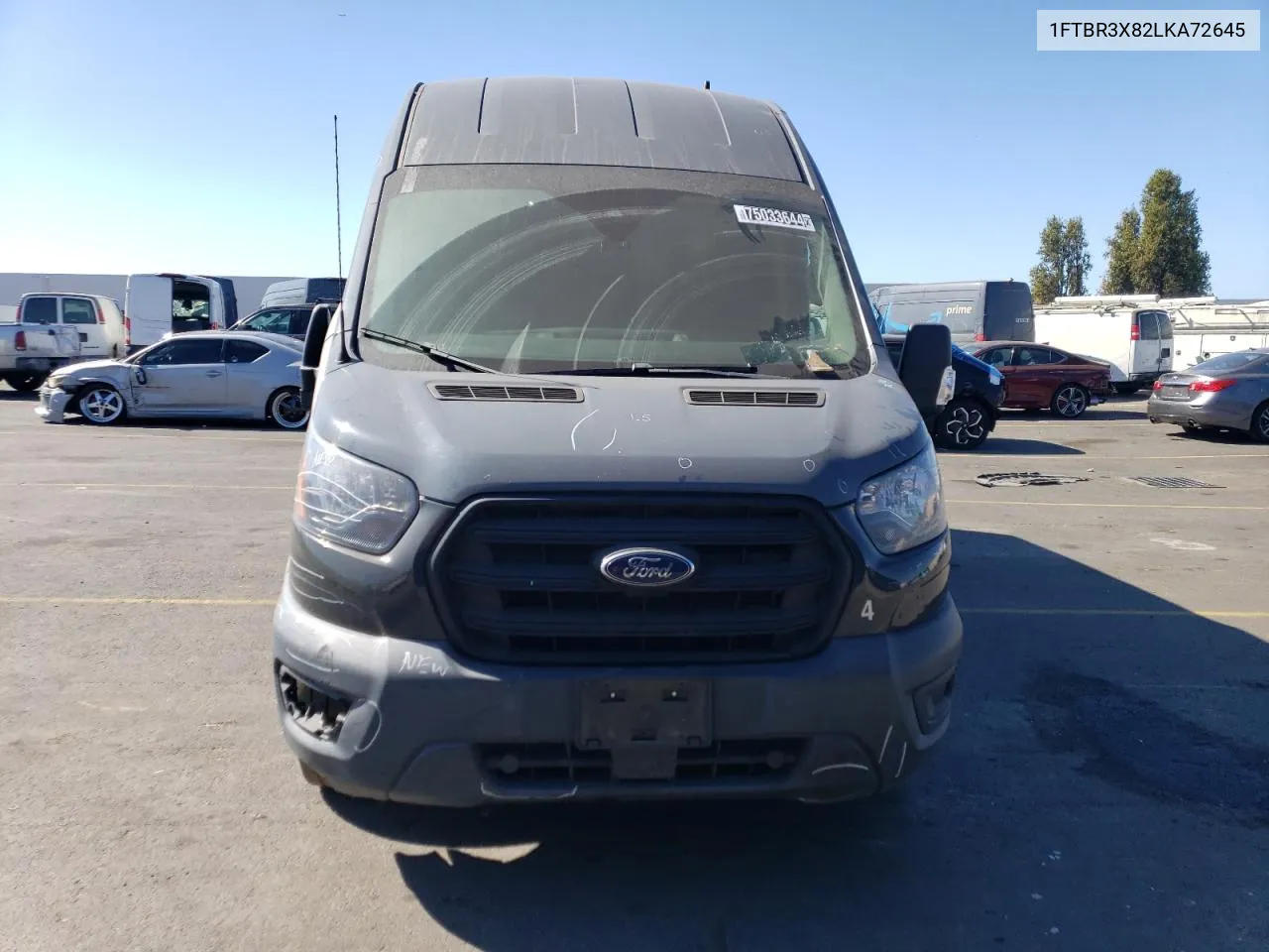 2020 Ford Transit T-250 VIN: 1FTBR3X82LKA72645 Lot: 75033644