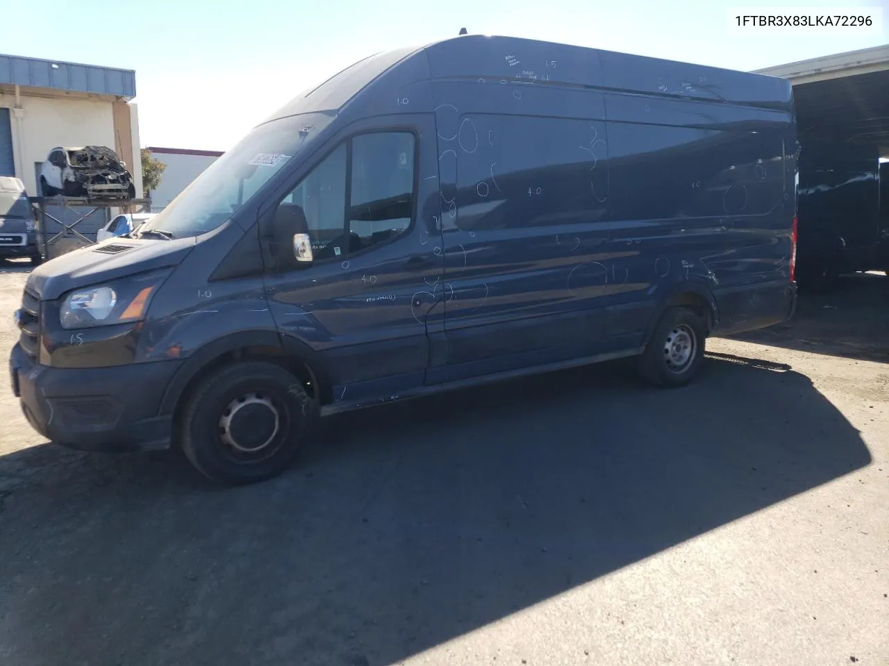 2020 Ford Transit T-250 VIN: 1FTBR3X83LKA72296 Lot: 75033654