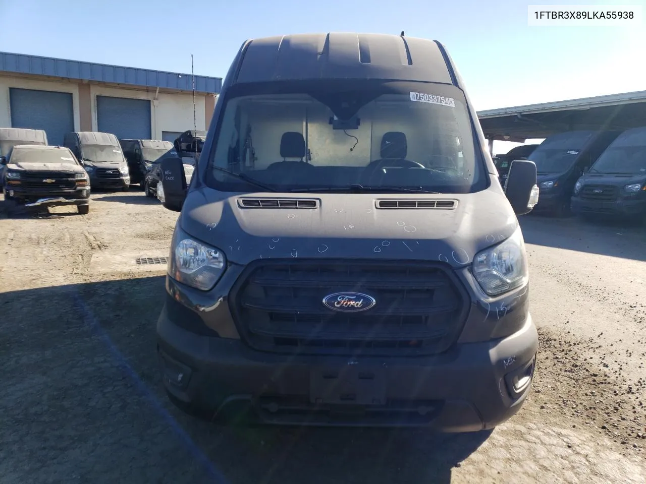 2020 Ford Transit T-250 VIN: 1FTBR3X89LKA55938 Lot: 75033754