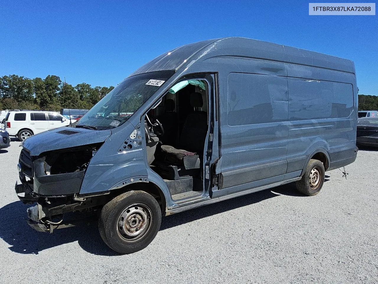 2020 Ford Transit T-250 VIN: 1FTBR3X87LKA72088 Lot: 75044814