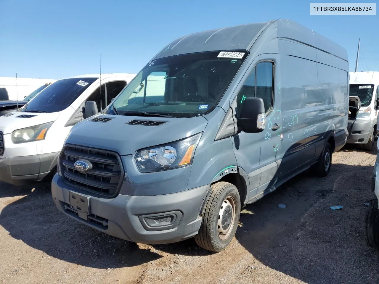 2020 Ford Transit T-250 VIN: 1FTBR3X85LKA86734 Lot: 75288064