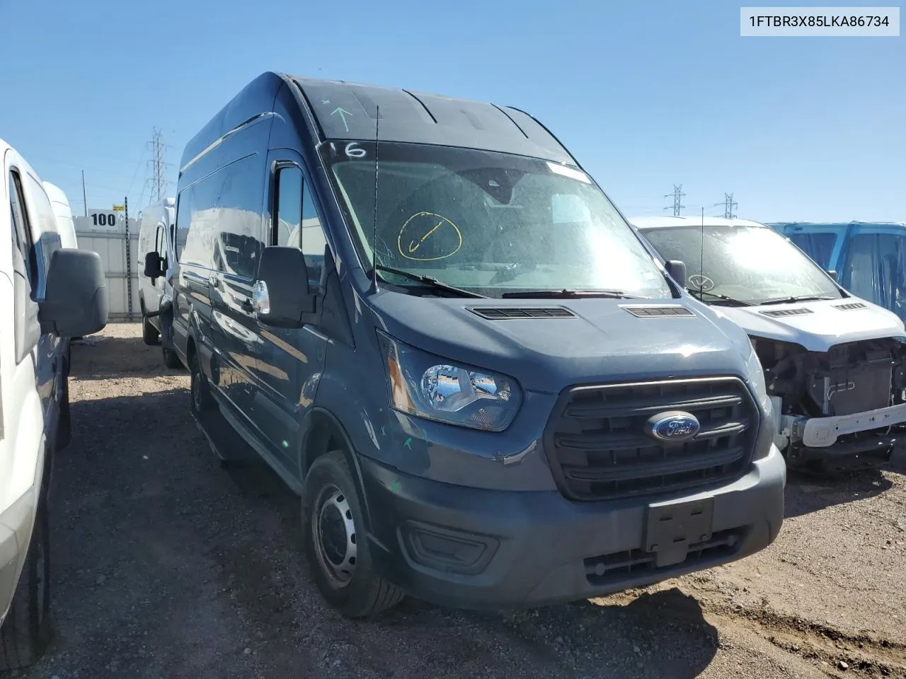 2020 Ford Transit T-250 VIN: 1FTBR3X85LKA86734 Lot: 75288064