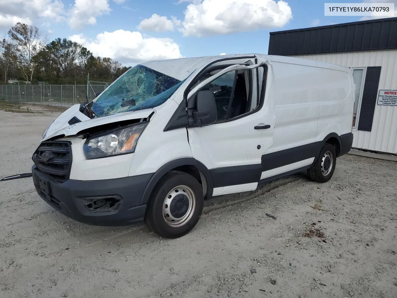 2020 Ford Transit T-150 VIN: 1FTYE1Y86LKA70793 Lot: 77788534