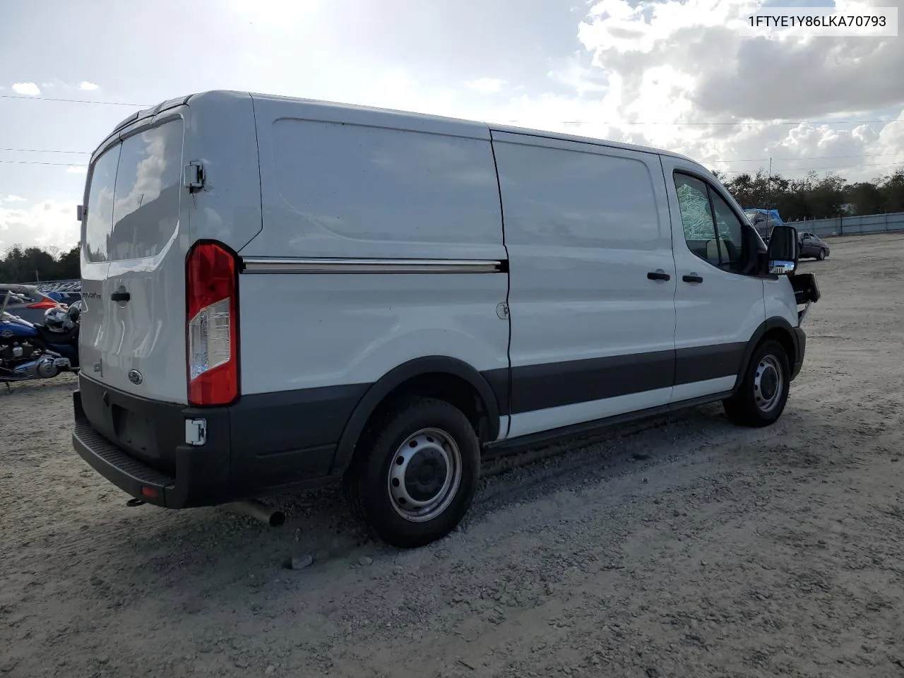 2020 Ford Transit T-150 VIN: 1FTYE1Y86LKA70793 Lot: 77788534