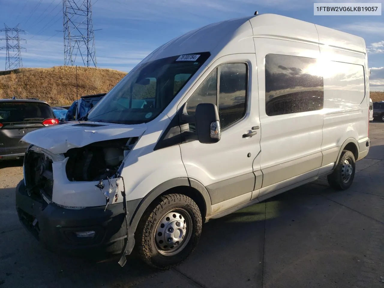 1FTBW2VG6LKB19057 2020 Ford Transit T-350