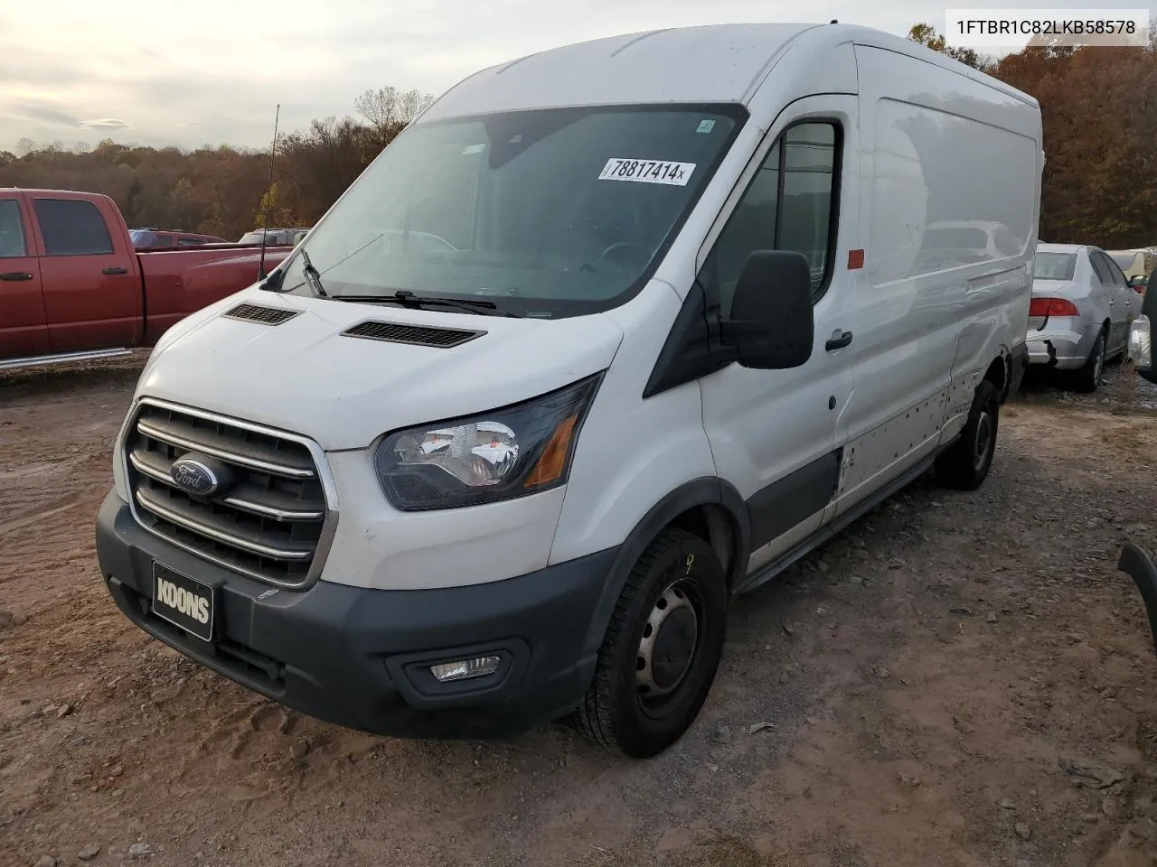 2020 Ford Transit T-250 VIN: 1FTBR1C82LKB58578 Lot: 78817414