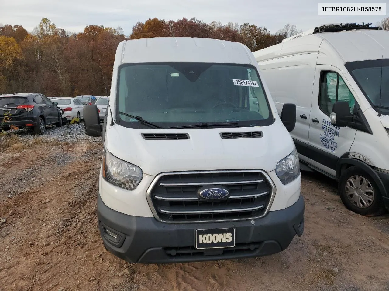 2020 Ford Transit T-250 VIN: 1FTBR1C82LKB58578 Lot: 78817414