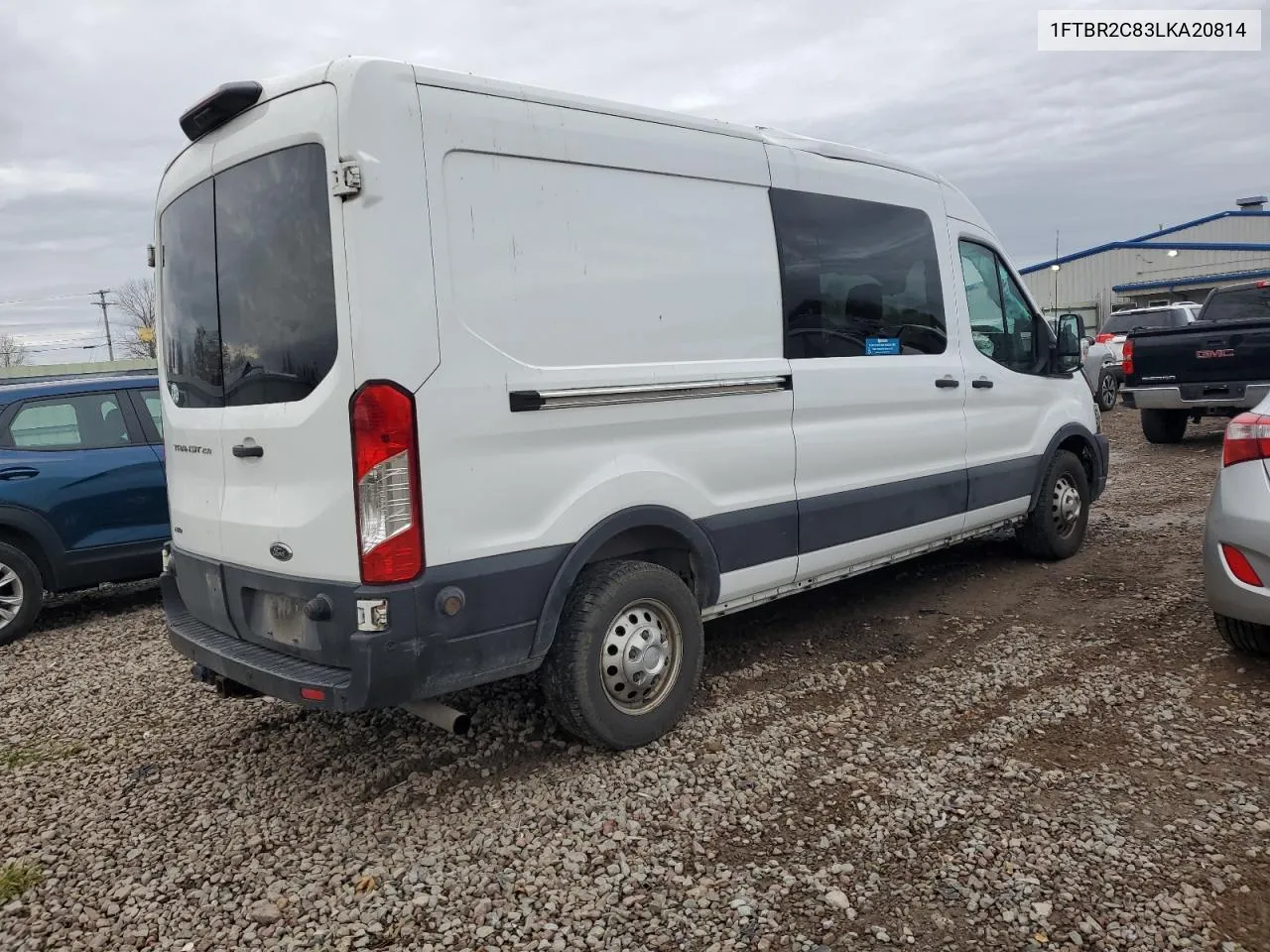 2020 Ford Transit T-250 VIN: 1FTBR2C83LKA20814 Lot: 79388224