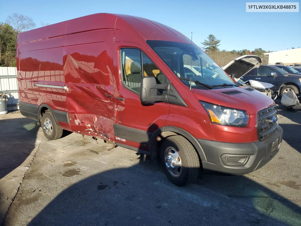 2020 Ford Transit T-350 VIN: 1FTLW3XGXLKB48875 Lot: 79599914