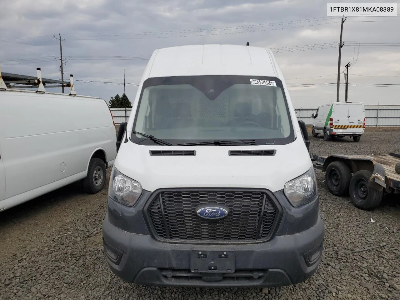 2021 Ford Transit T-250 VIN: 1FTBR1X81MKA08389 Lot: 64896464