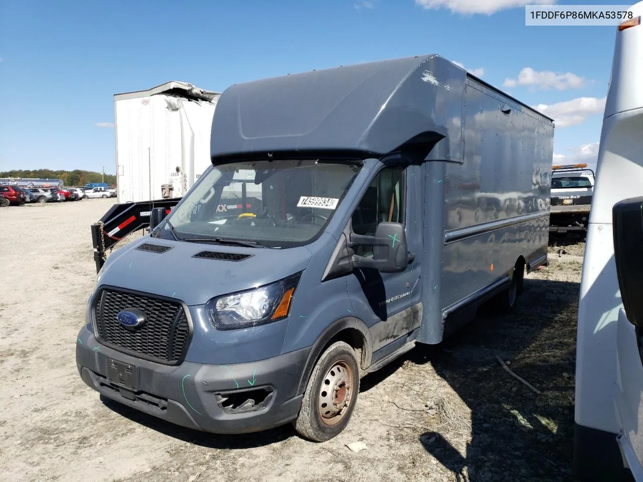 2021 Ford Transit T-350 Hd VIN: 1FDDF6P86MKA53578 Lot: 74599934