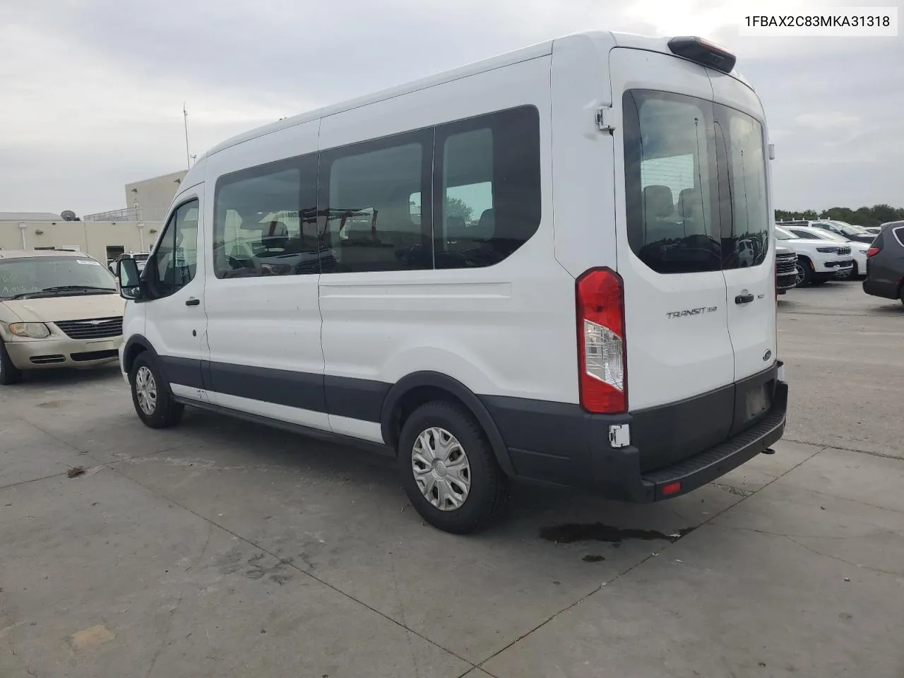 2021 Ford Transit T-350 VIN: 1FBAX2C83MKA31318 Lot: 74756554