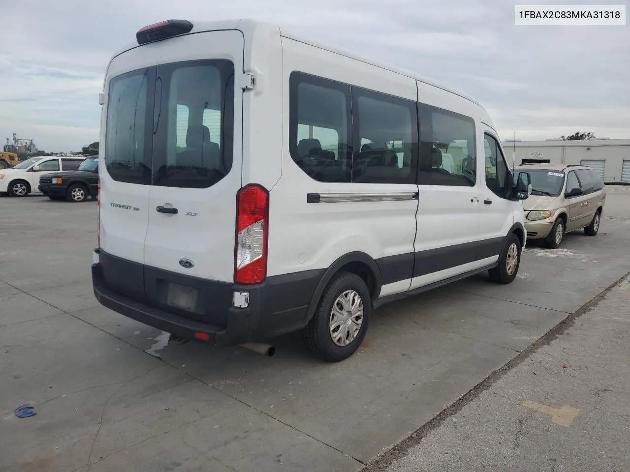 2021 Ford Transit T-350 VIN: 1FBAX2C83MKA31318 Lot: 74756554