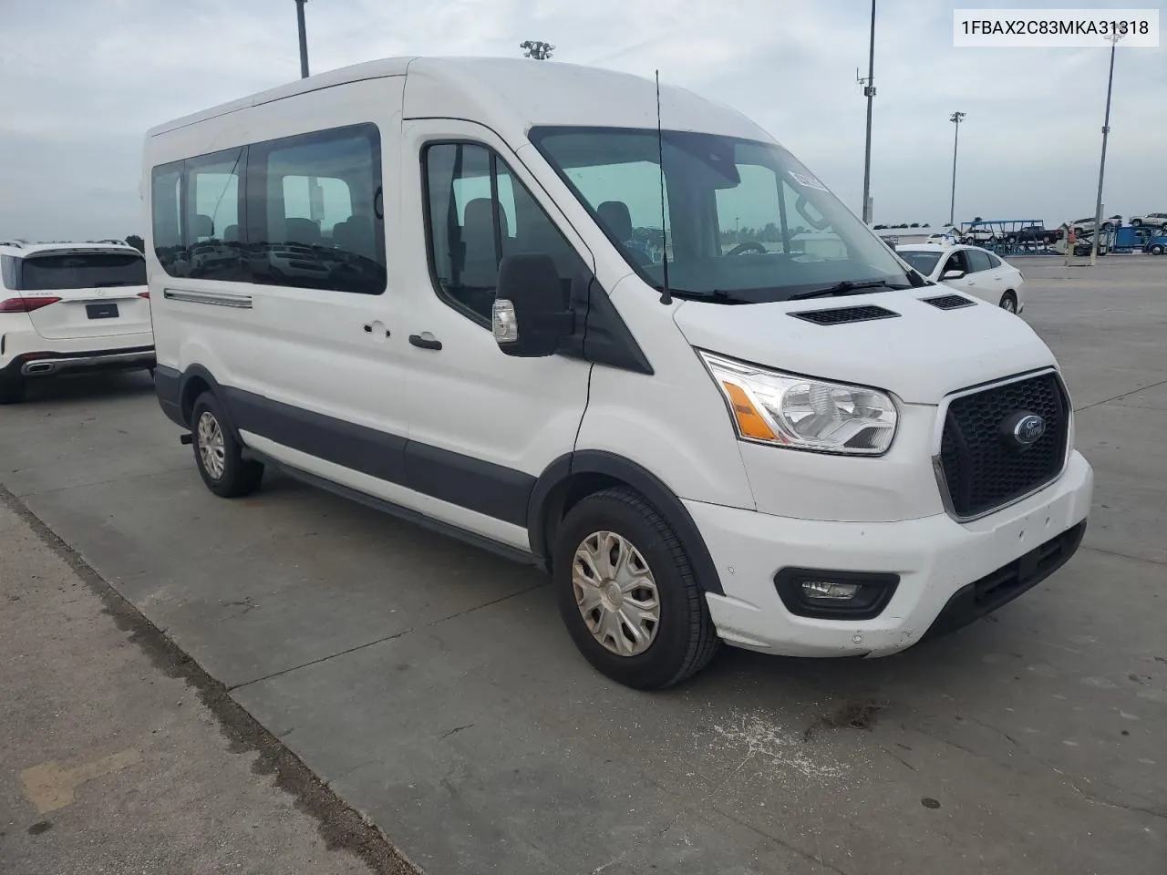 2021 Ford Transit T-350 VIN: 1FBAX2C83MKA31318 Lot: 74756554