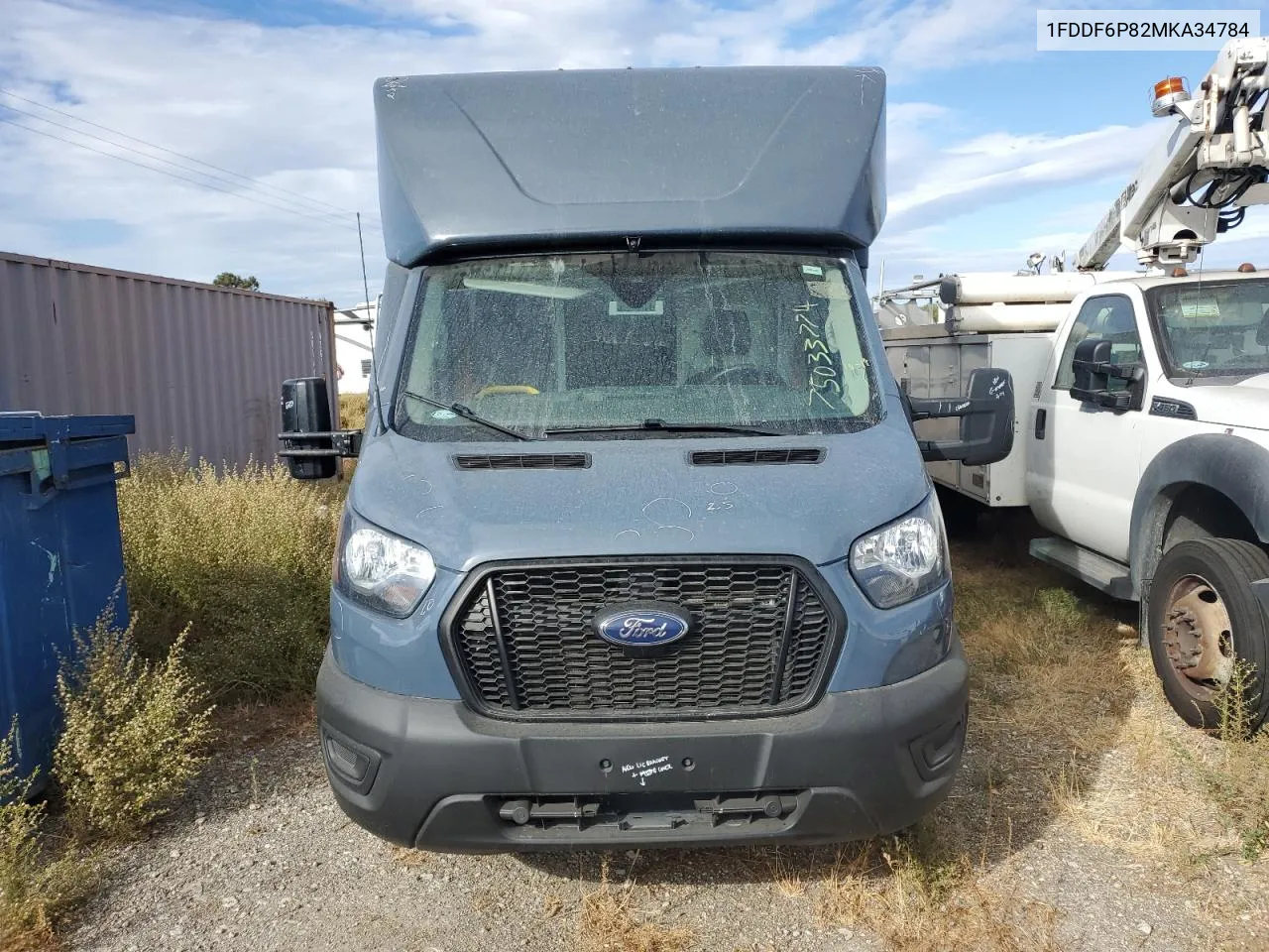 2021 Ford Transit T-350 Hd VIN: 1FDDF6P82MKA34784 Lot: 75033774