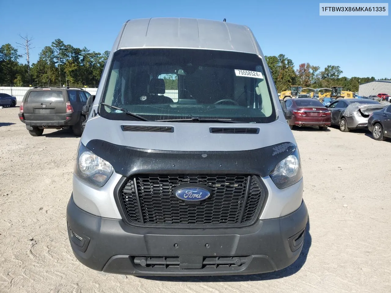 2021 Ford Transit T-350 VIN: 1FTBW3X86MKA61335 Lot: 75558524