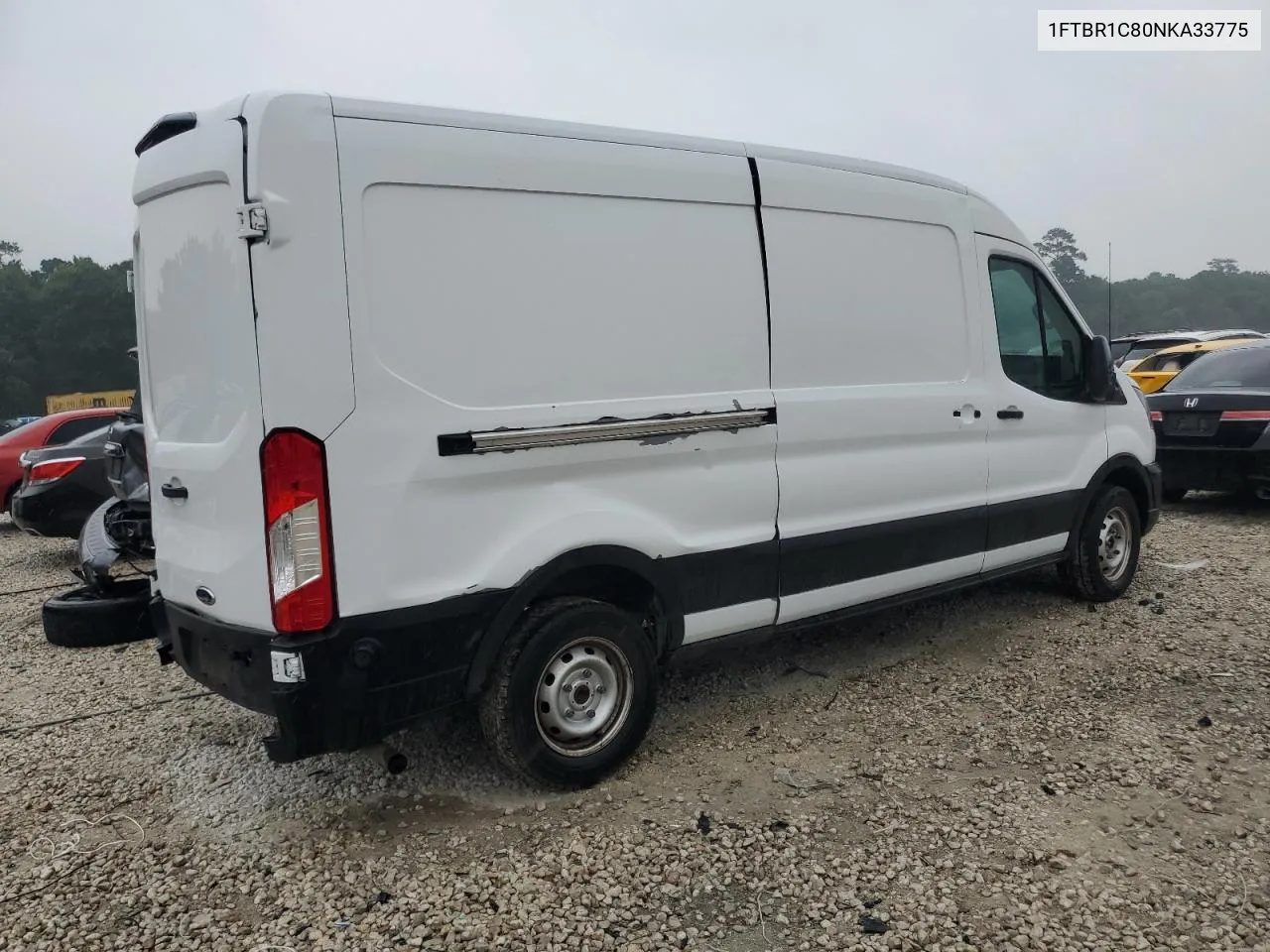 2022 Ford Transit T-250 VIN: 1FTBR1C80NKA33775 Lot: 55018374