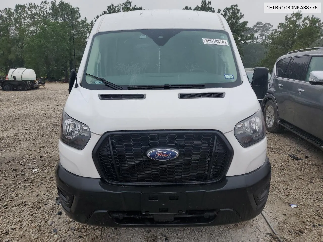 2022 Ford Transit T-250 VIN: 1FTBR1C80NKA33775 Lot: 55018374