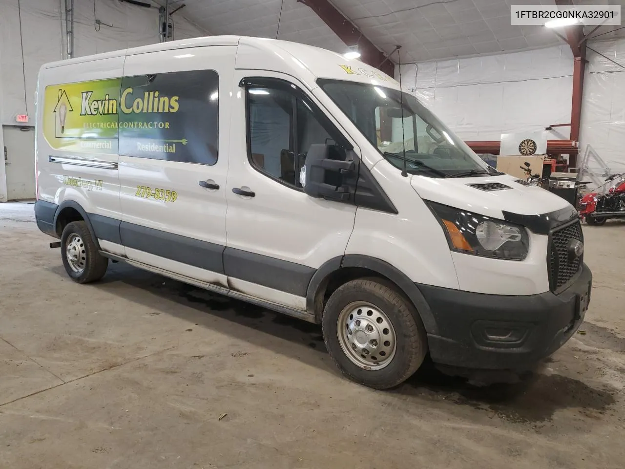 2022 Ford Transit T-250 VIN: 1FTBR2CG0NKA32901 Lot: 63277404