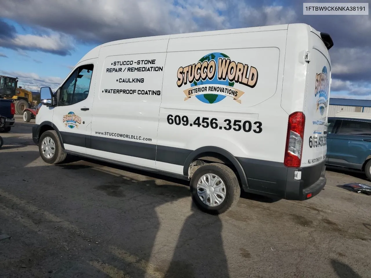 2022 Ford Transit T-350 VIN: 1FTBW9CK6NKA38191 Lot: 77854994