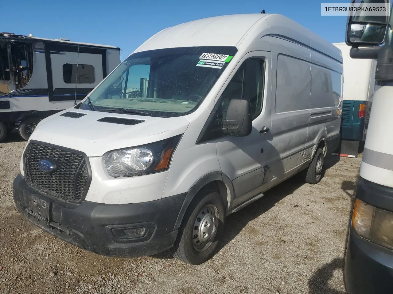 2023 Ford Transit T-250 VIN: 1FTBR3U83PKA69523 Lot: 79803924