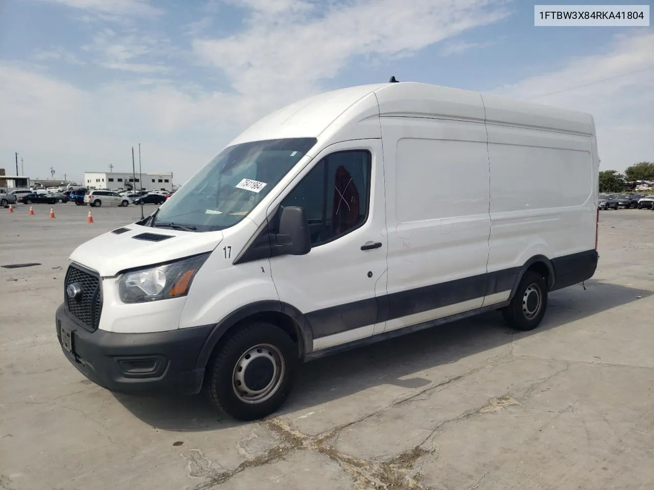 2024 Ford Transit T-350 VIN: 1FTBW3X84RKA41804 Lot: 75411964