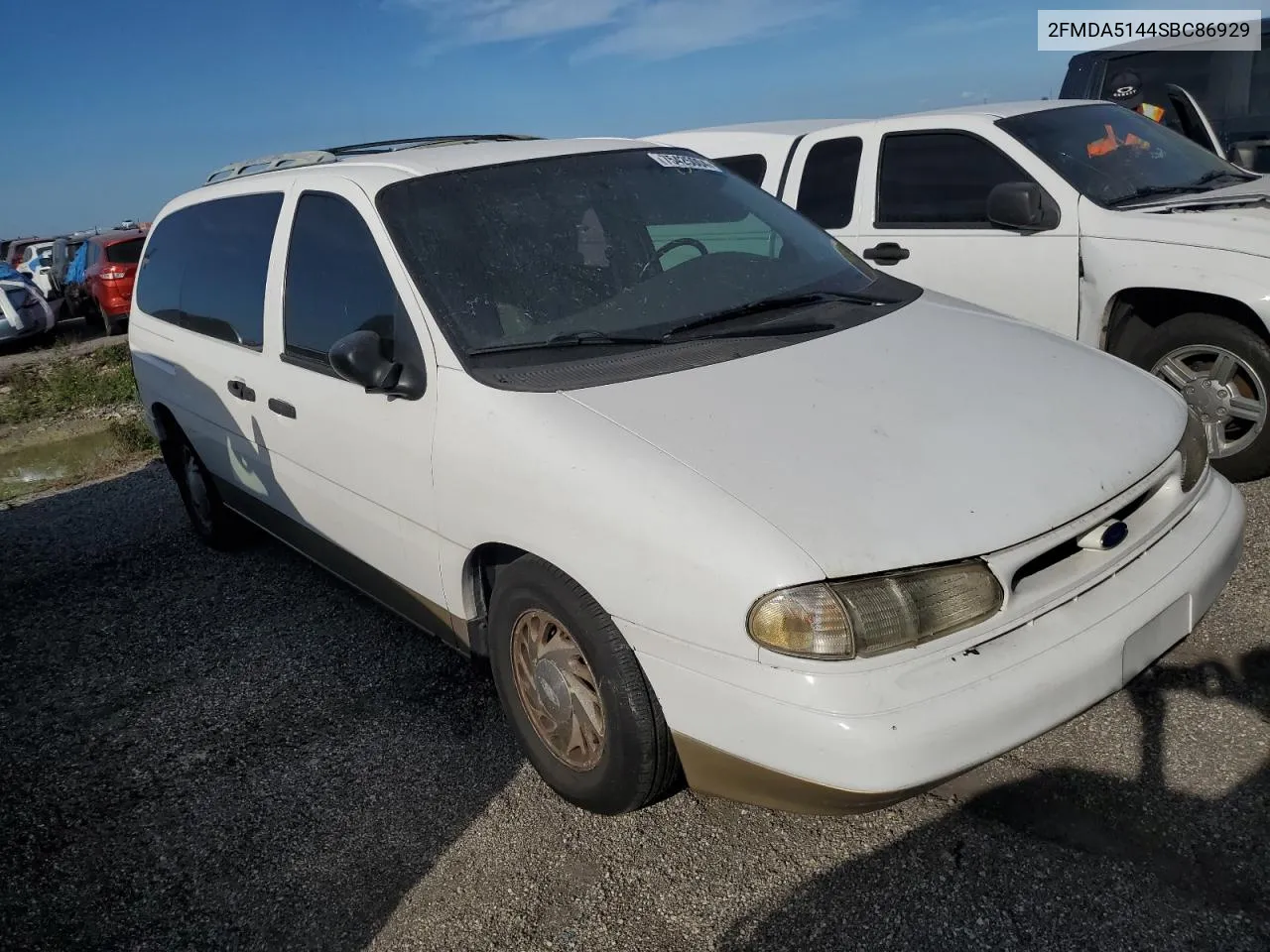 1995 Ford Windstar Wagon VIN: 2FMDA5144SBC86929 Lot: 75425004