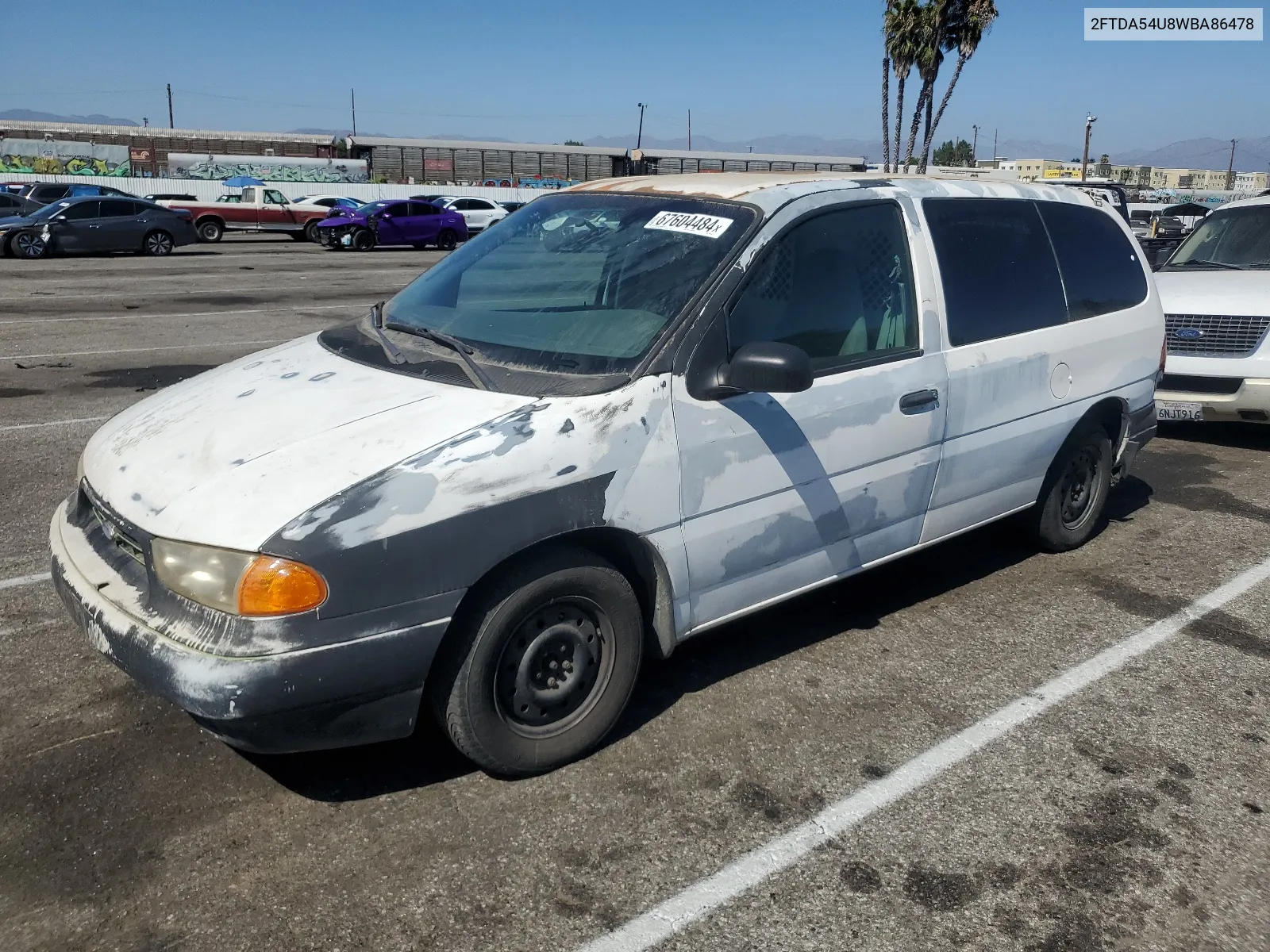 1998 Ford Windstar VIN: 2FTDA54U8WBA86478 Lot: 67604484