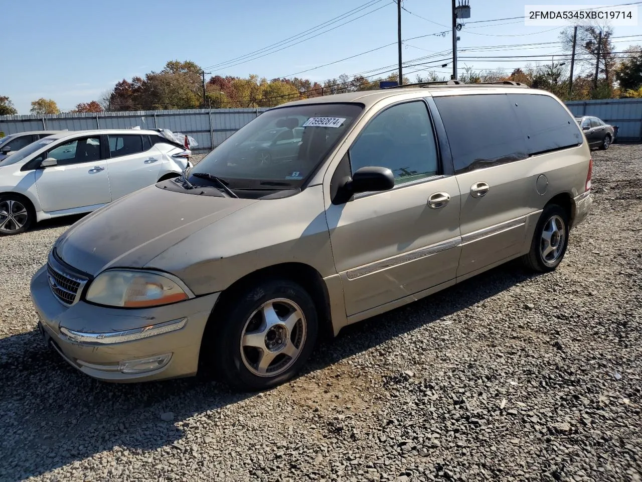 1999 Ford Windstar Sel VIN: 2FMDA5345XBC19714 Lot: 75992874