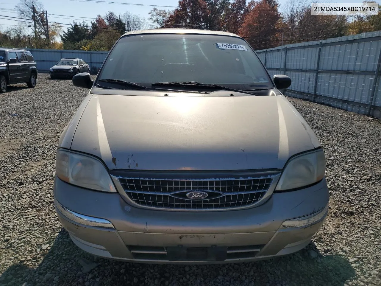 1999 Ford Windstar Sel VIN: 2FMDA5345XBC19714 Lot: 75992874