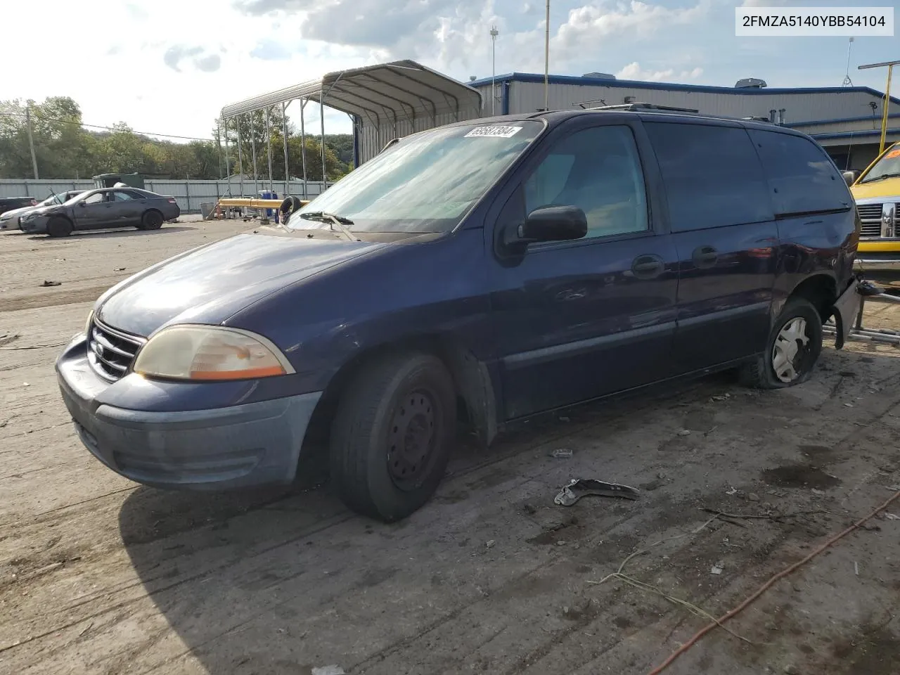 2000 Ford Windstar Lx VIN: 2FMZA5140YBB54104 Lot: 69587384