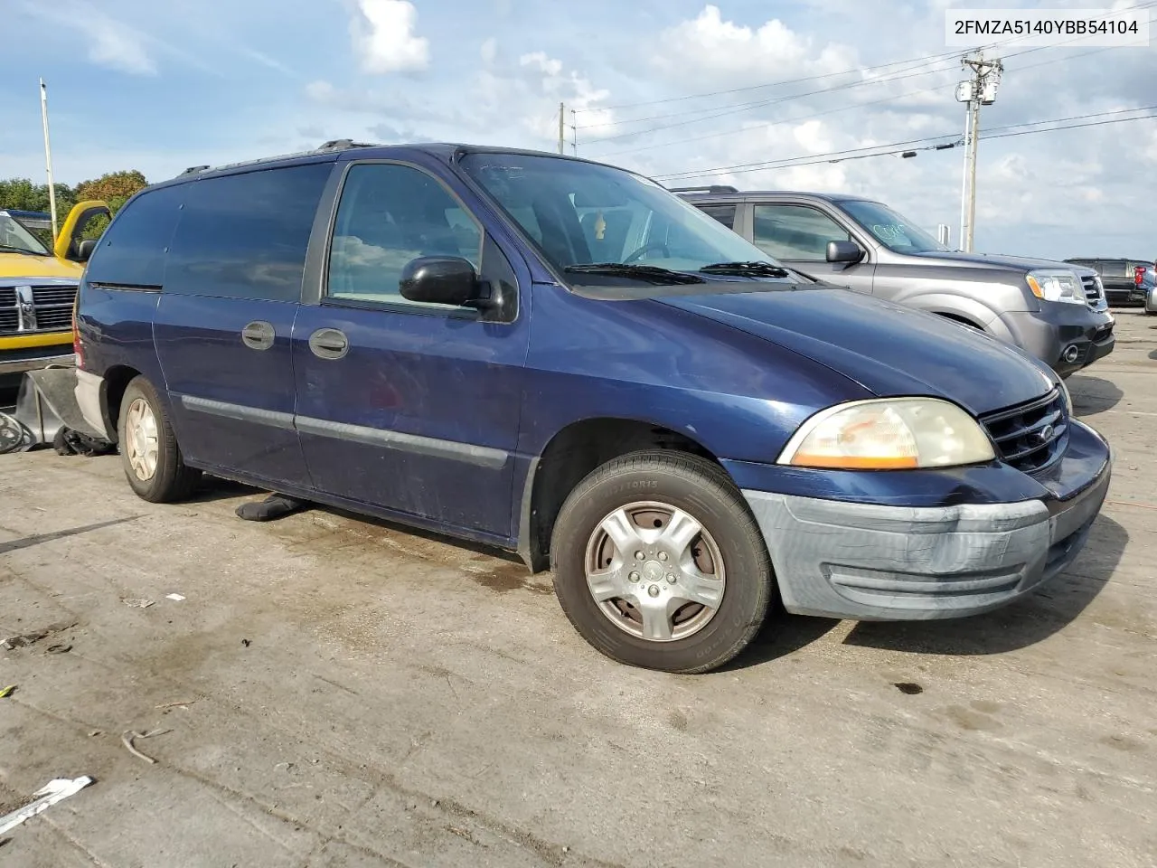 2000 Ford Windstar Lx VIN: 2FMZA5140YBB54104 Lot: 69587384