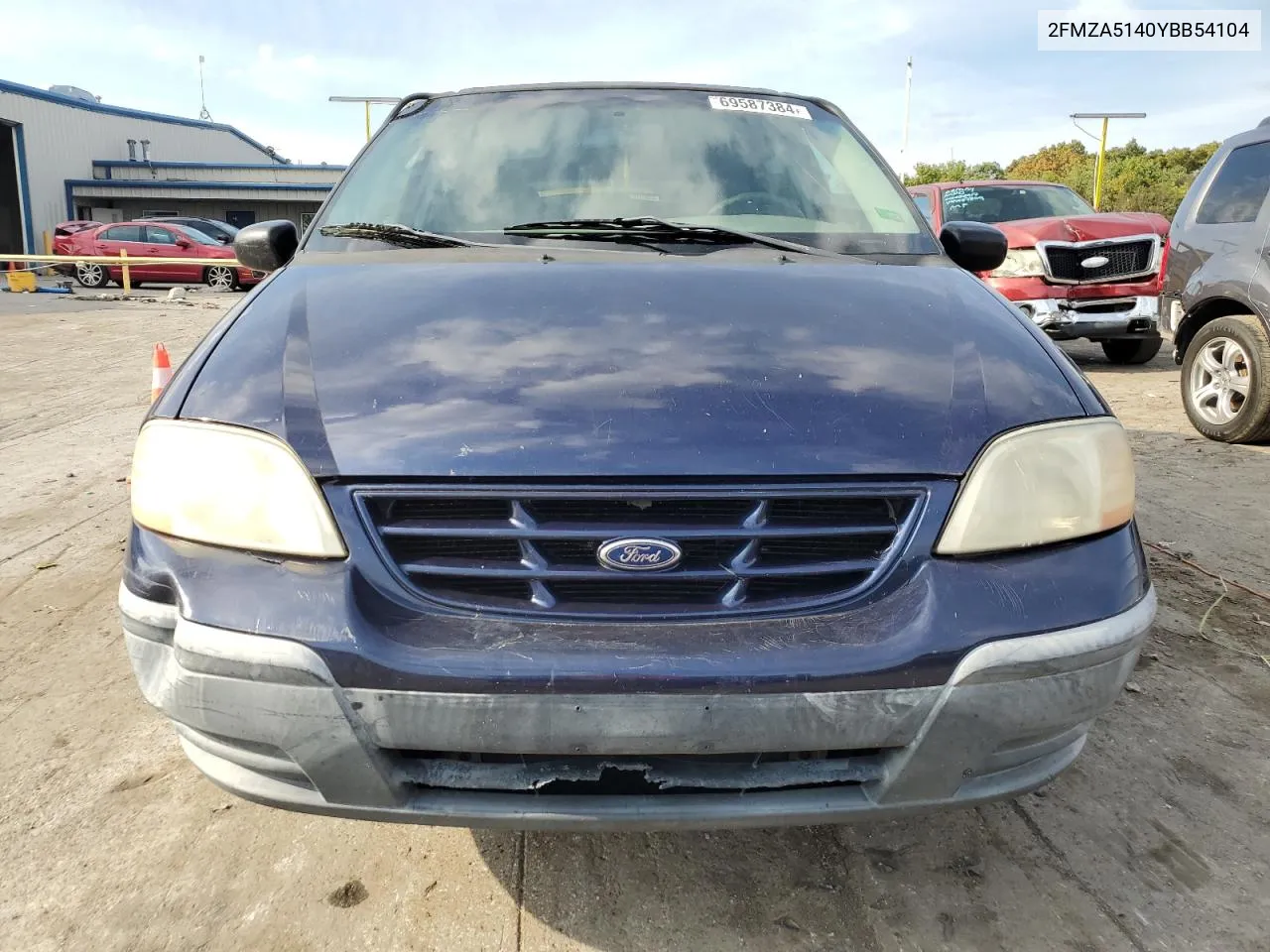 2000 Ford Windstar Lx VIN: 2FMZA5140YBB54104 Lot: 69587384