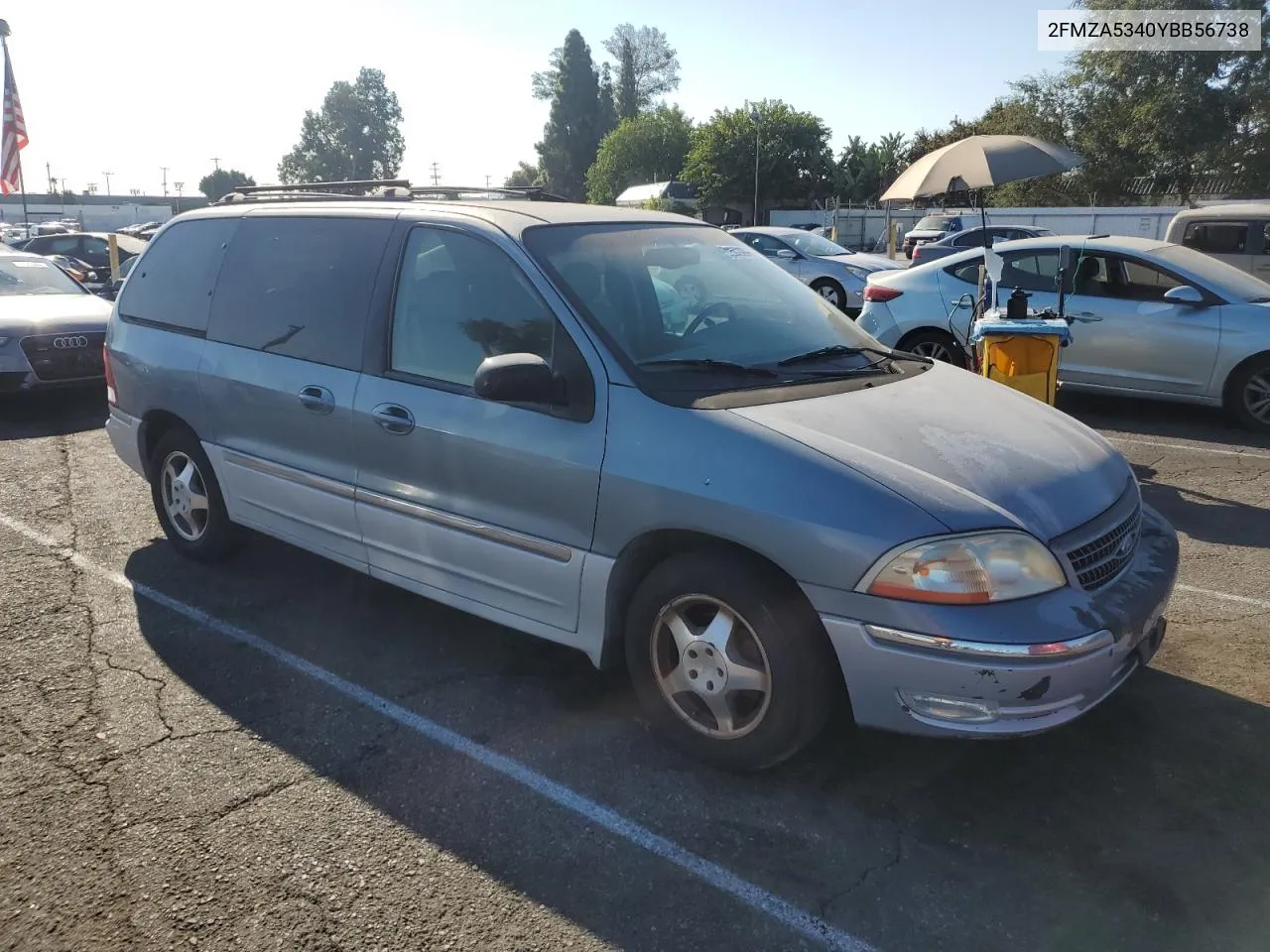 2000 Ford Windstar Sel VIN: 2FMZA5340YBB56738 Lot: 70502084