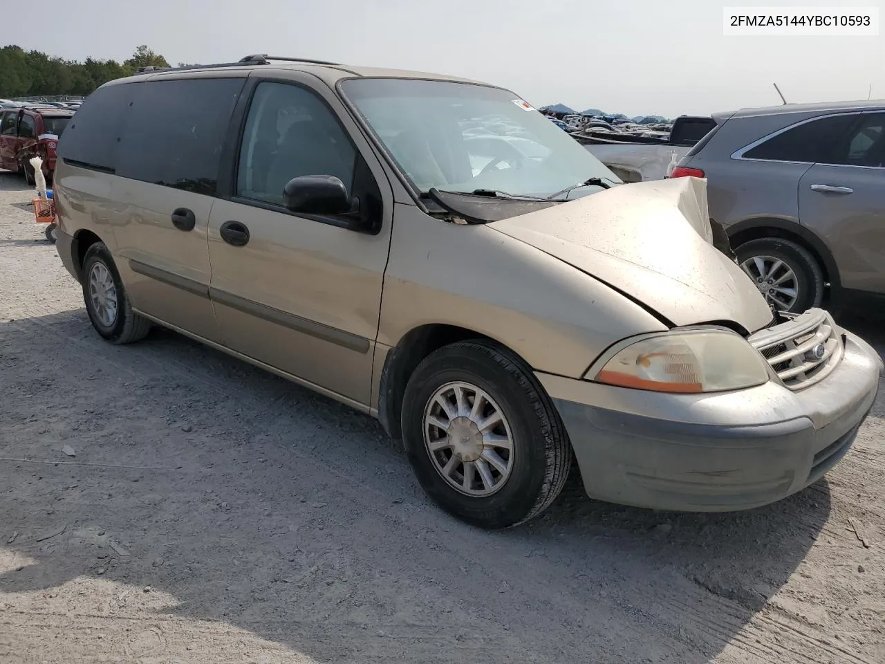 2000 Ford Windstar Lx VIN: 2FMZA5144YBC10593 Lot: 71184224