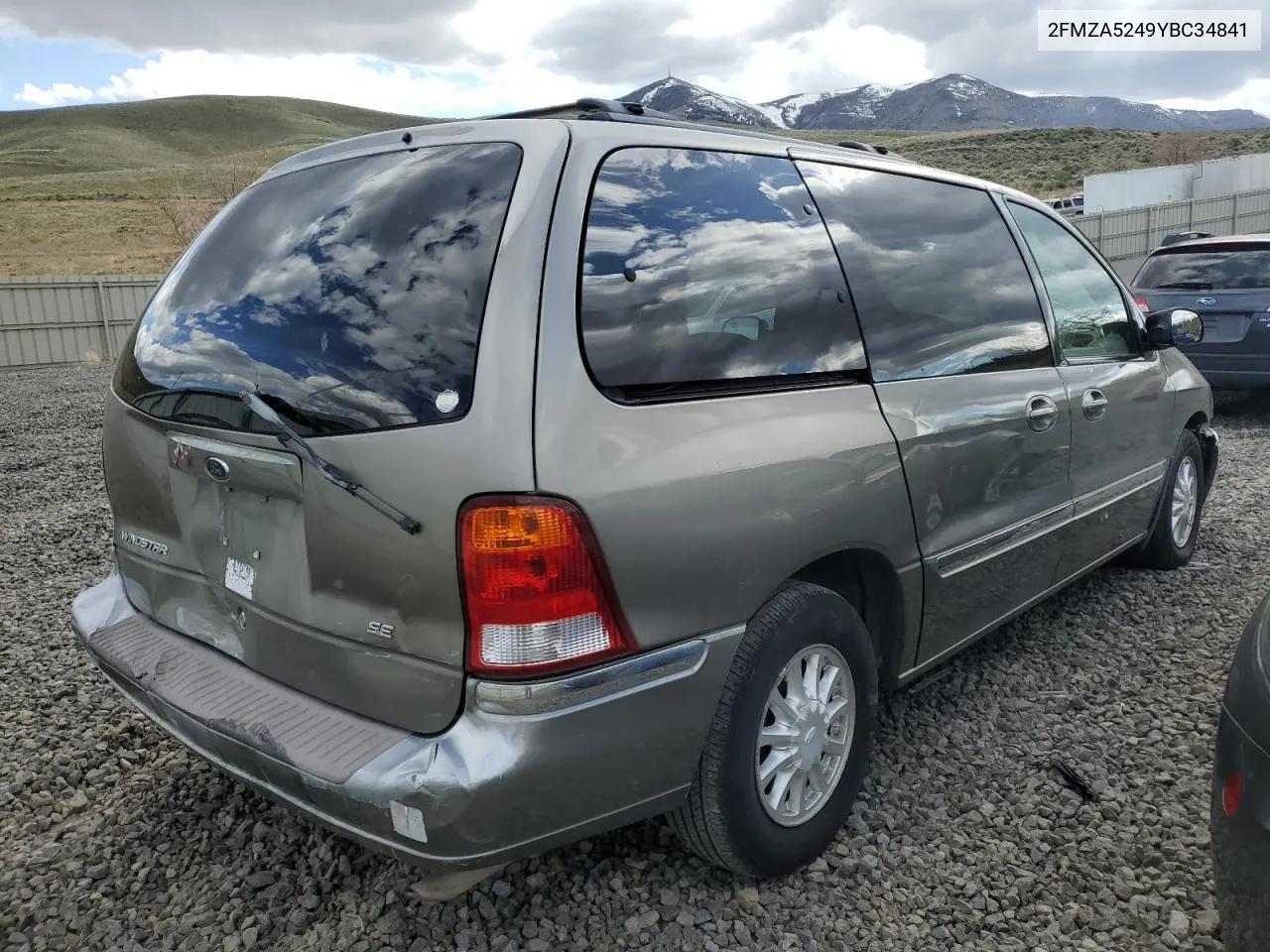 2000 Ford Windstar Se VIN: 2FMZA5249YBC34841 Lot: 72383304