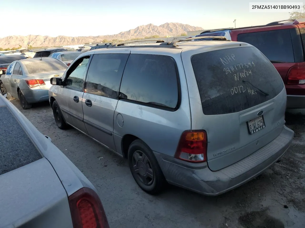 2001 Ford Windstar Lx VIN: 2FMZA51401BB90493 Lot: 67194314