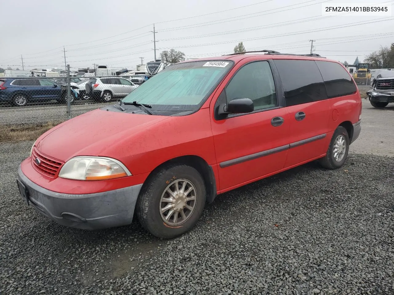 2001 Ford Windstar Lx VIN: 2FMZA51401BB53945 Lot: 79484984