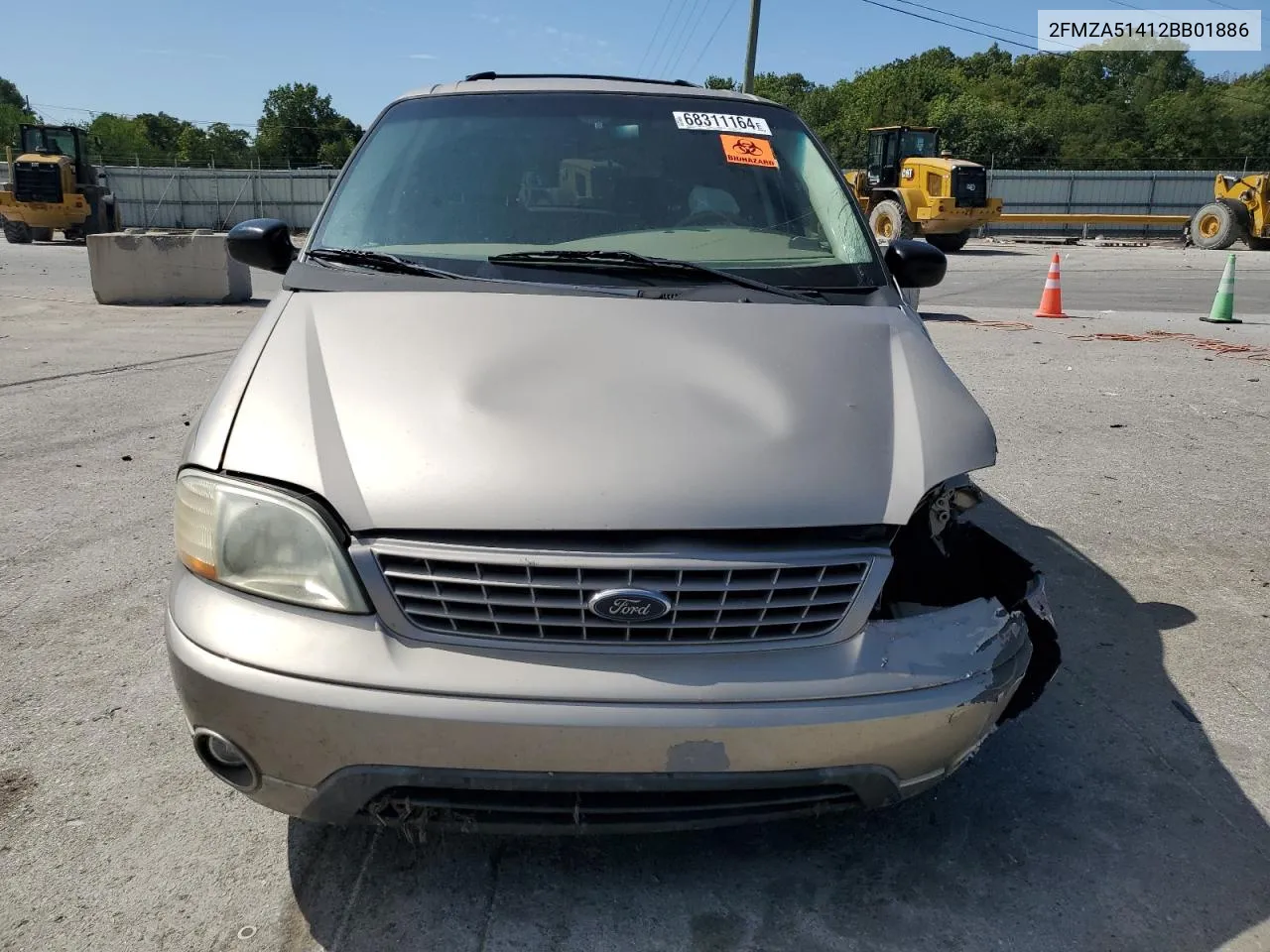 2002 Ford Windstar Lx VIN: 2FMZA51412BB01886 Lot: 68311164