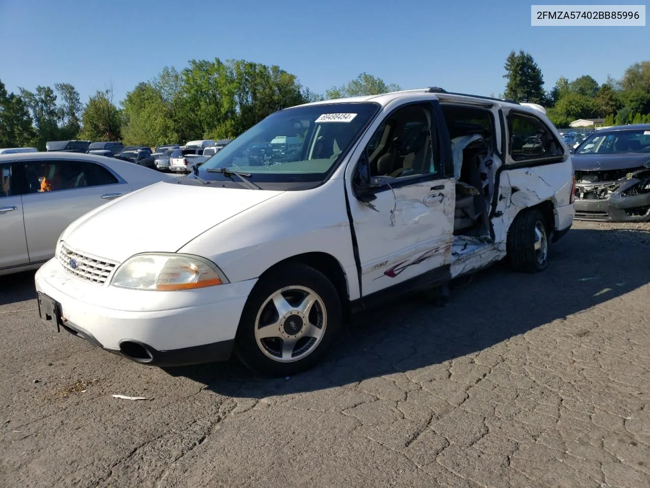 2002 Ford Windstar Sport VIN: 2FMZA57402BB85996 Lot: 69498454