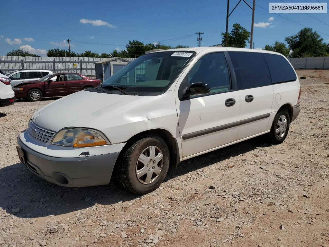 2002 Ford Windstar Lx VIN: 2FMZA50412BB96581 Lot: 70620714