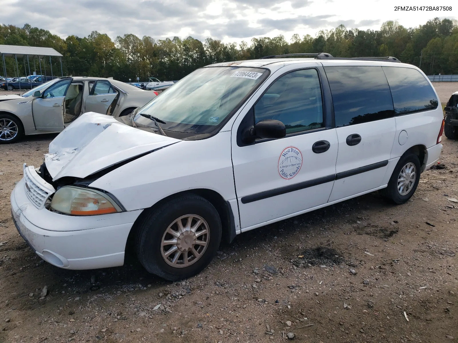 2002 Ford Windstar Lx VIN: 2FMZA51472BA87508 Lot: 72064423