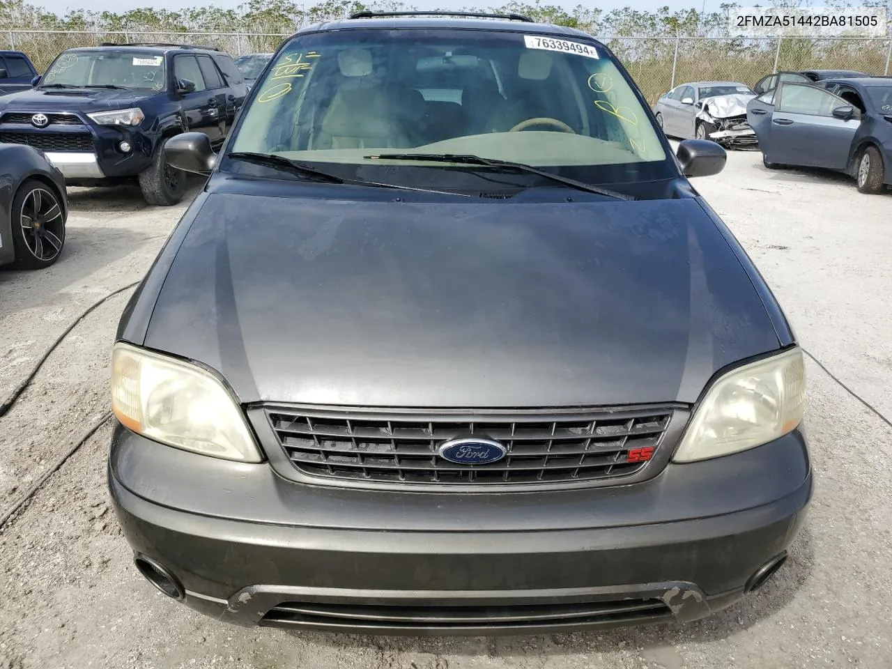 2002 Ford Windstar Lx VIN: 2FMZA51442BA81505 Lot: 76339494