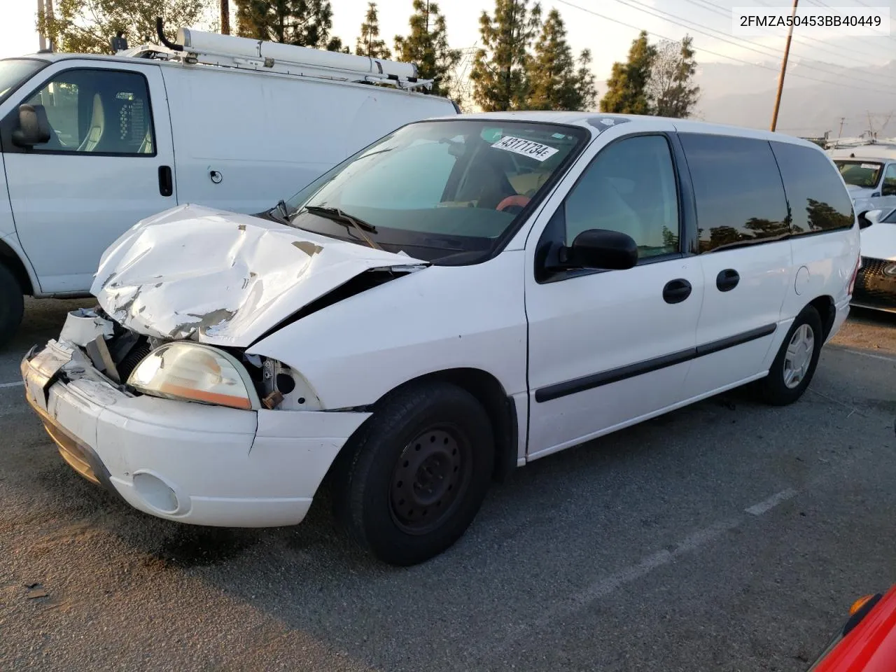 2003 Ford Windstar Wagon VIN: 2FMZA50453BB40449 Lot: 43171734