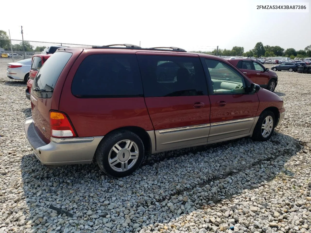 2003 Ford Windstar Sel VIN: 2FMZA534X3BA87386 Lot: 63076564